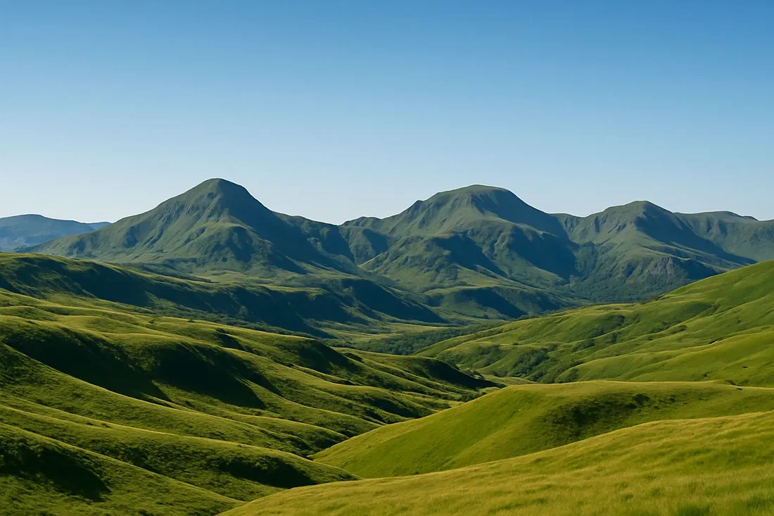 En Auvergne, le plus grand volcan d'Europe de l'Ouest est fait de roche brisée et de verre