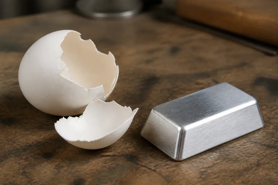La coquille d'œuf, un déchet qui renforce l'aluminium