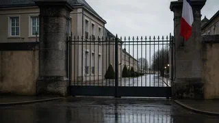 Le drapeau d'un régime de domination blanche, sur des photos de militaires français