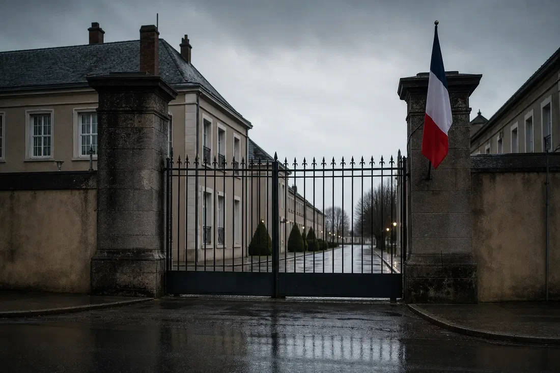 Le drapeau d'un régime de domination blanche, sur des photos de militaires français