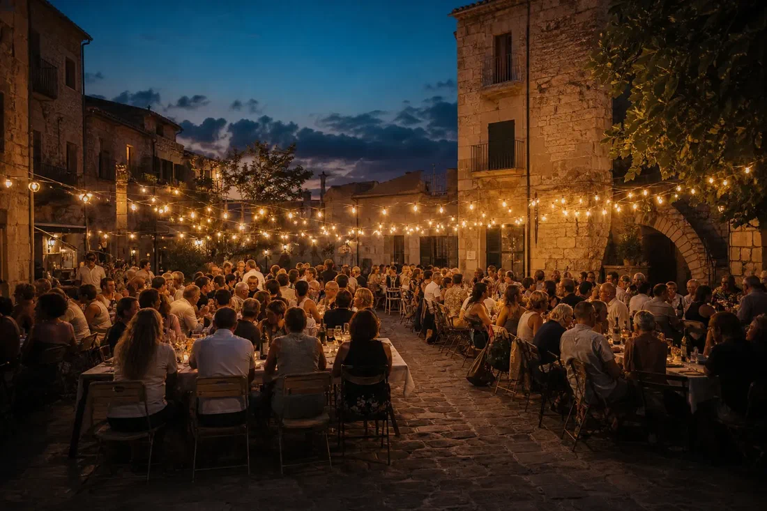 En Espagne, on ressort les tables dans la rue pour dîner entre voisins