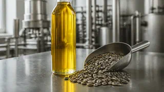 Illustration générée par IA : Un solvant invisible sur l'étiquette : l'Assemblée vote l'interdiction de l'hexane dans l'alimentation